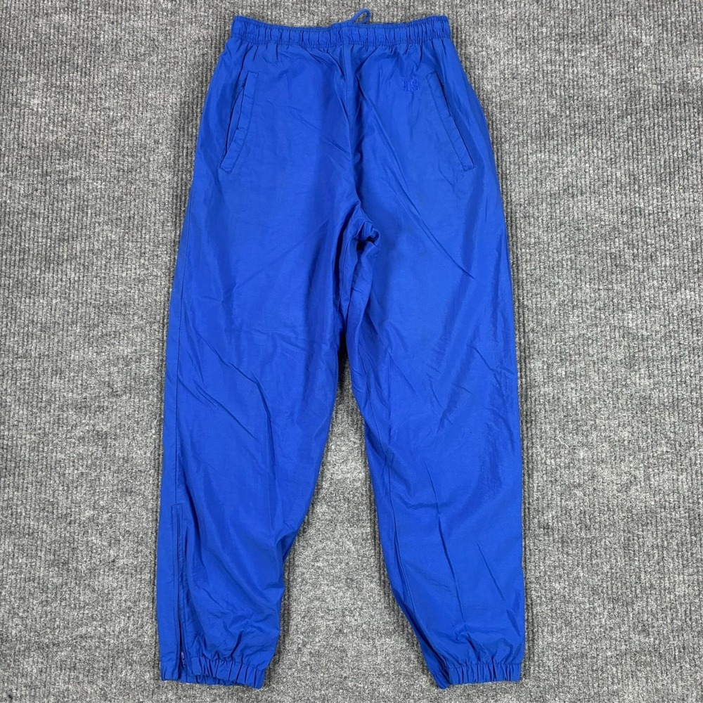 Vintage Russell Athletic Track Pants Mens Size Medium Blue Nylon Warm Up